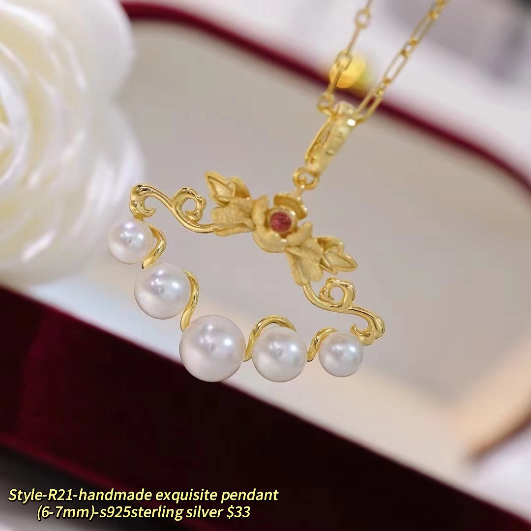 057.【Customized】Jewelry customized accessories S925 silver-Does not include pearls-No delivery for single shot!