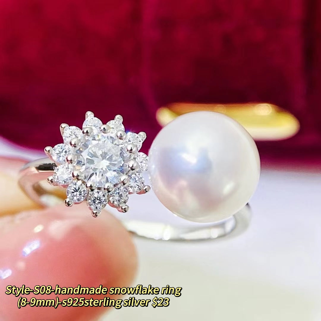 057.【Customized】Jewelry customized accessories S925 silver-Does not include pearls-No delivery for single shot!