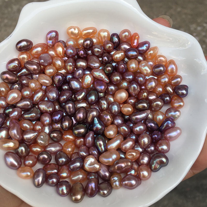 A45.【no shell opening】 Colourful Floral pearl