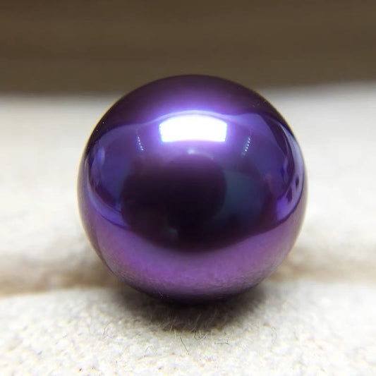 A12.【Live】Demon purple Eddison Pearls Oyster(about 10mm but deep rare colour )