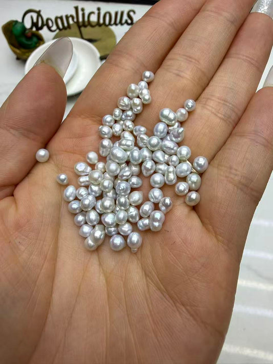 NO Shell Opening】silver Keshi Pearl New Arrival💥💥💥💥