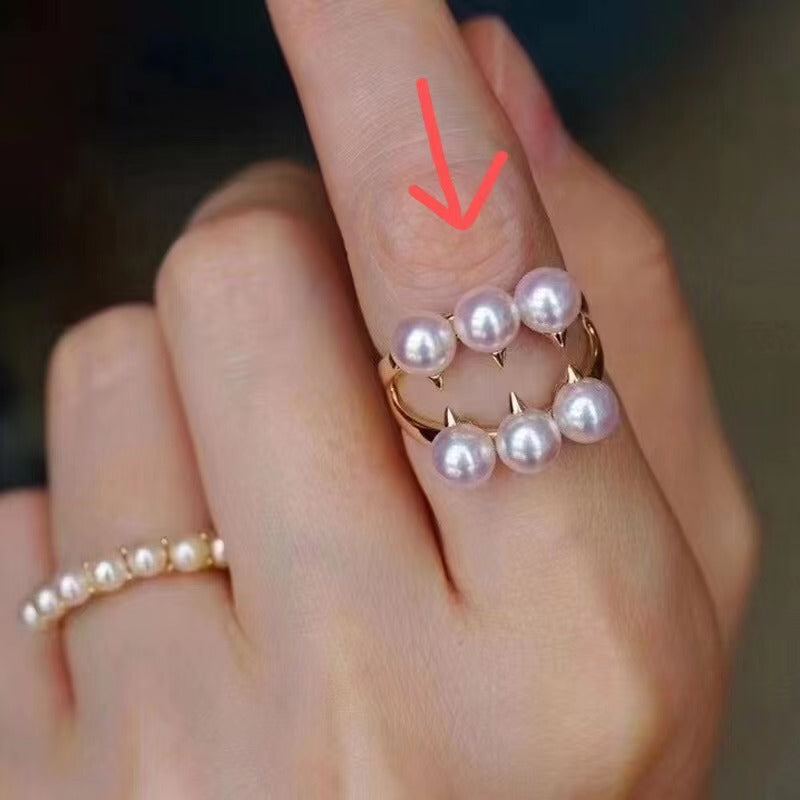 061.Customized/DIY/Sterling Silver and Silver Gold Plated Ring Accessories/pearl not included