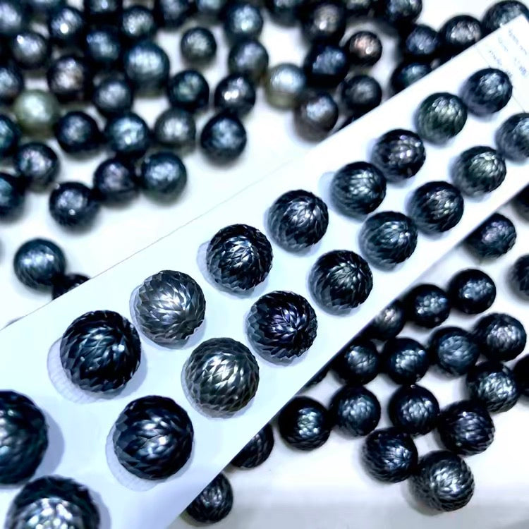 034.【Live】Seawater Dragon scale pearl or white Dragon scale pearl  （loose pearl）