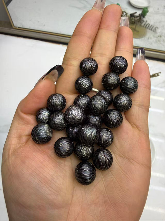 034.【Live】Seawater Dragon scale pearl or white Dragon scale pearl  （loose pearl）