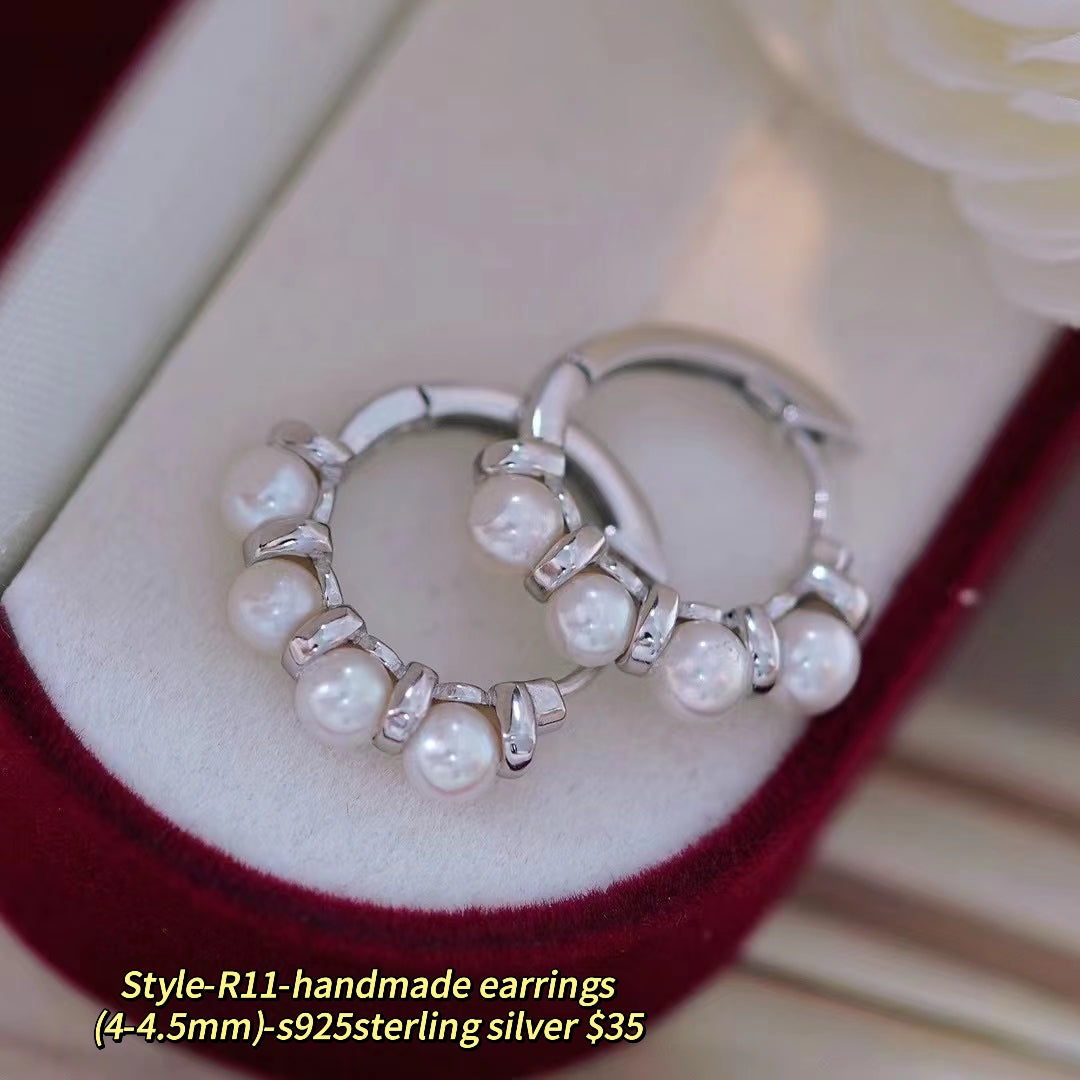 A55.【Customized】Jewelry customized accessories S925 silver-Does not include pearls-No delivery for single shot!