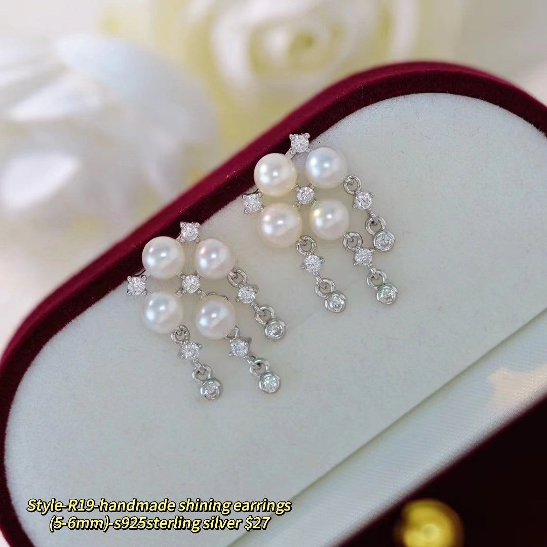 A55.【Customized】Jewelry customized accessories S925 silver-Does not include pearls-No delivery for single shot!