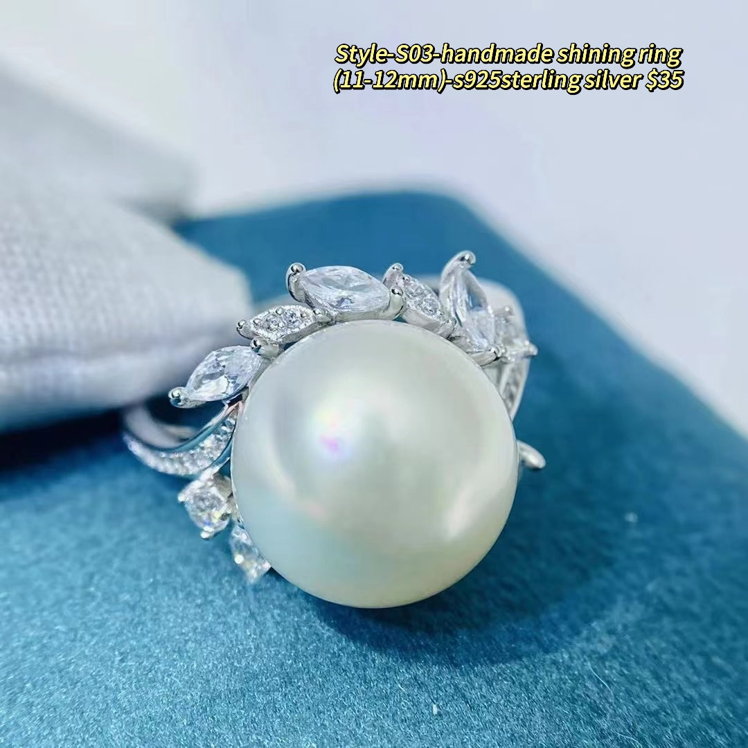 A55.【Customized】Jewelry customized accessories S925 silver-Does not include pearls-No delivery for single shot!