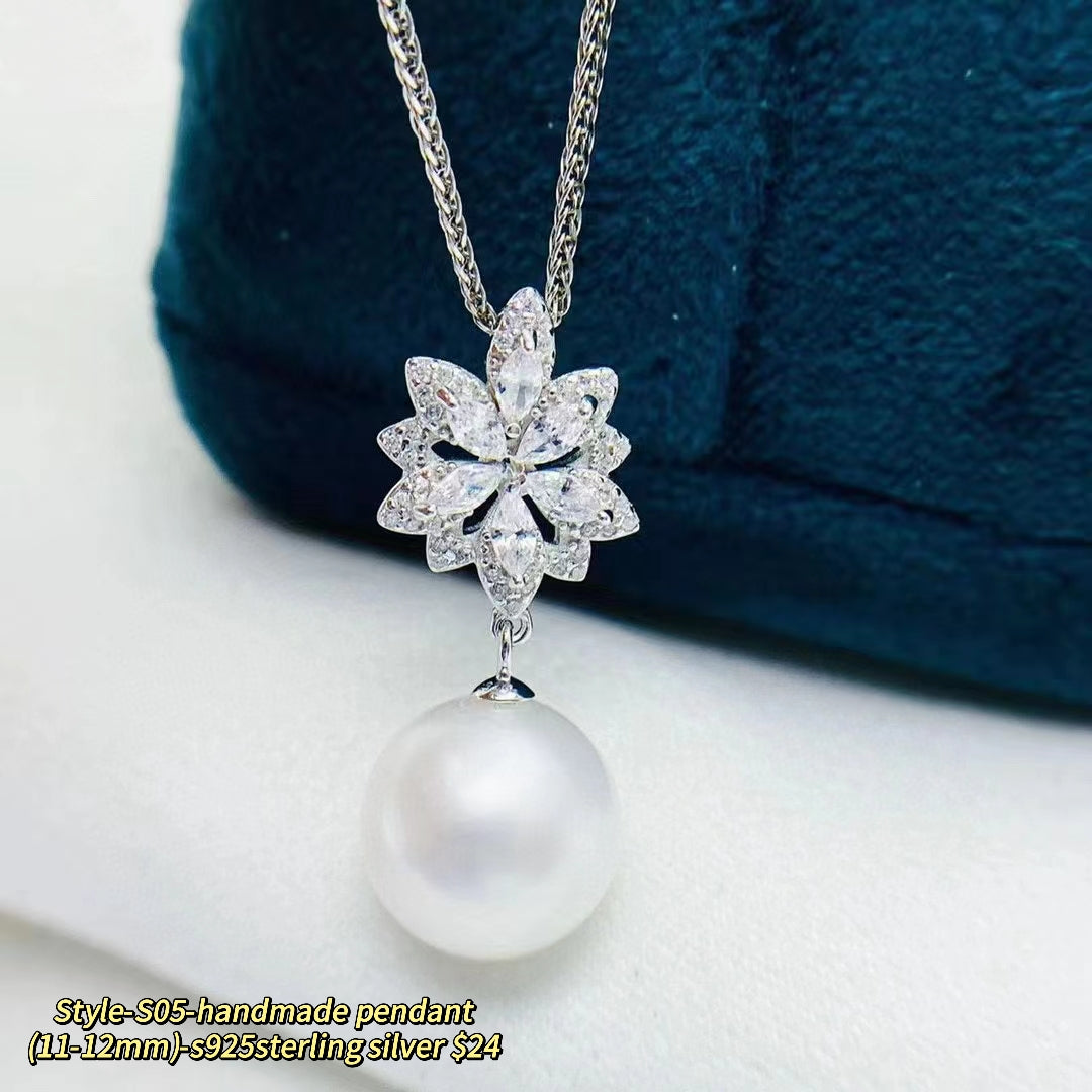 A55.【Customized】Jewelry customized accessories S925 silver-Does not include pearls-No delivery for single shot!