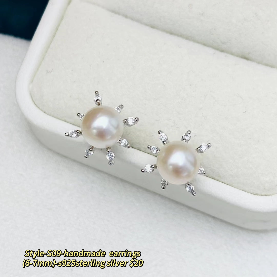 A55.【Customized】Jewelry customized accessories S925 silver-Does not include pearls-No delivery for single shot!