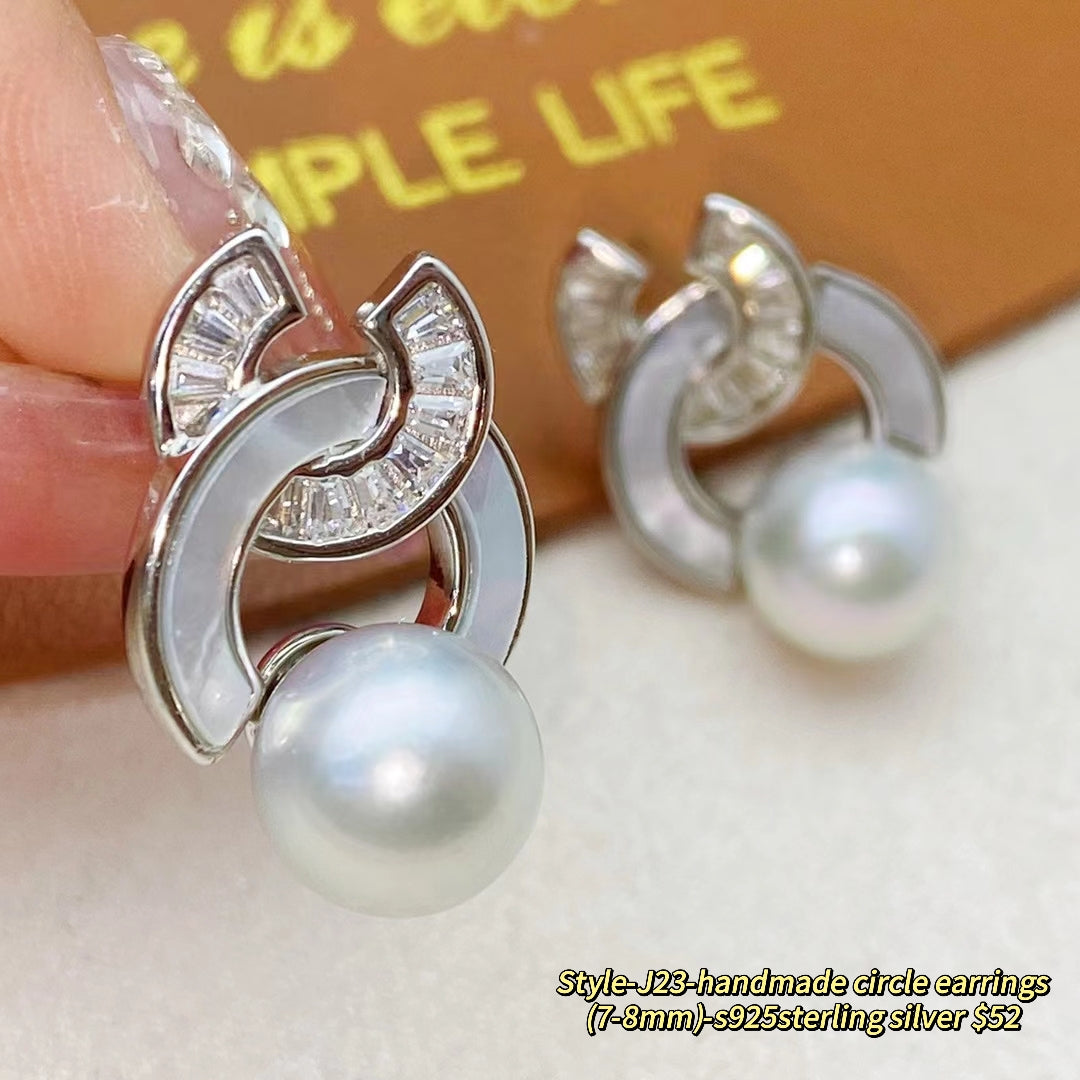 A55.【Customized】Jewelry customized accessories S925 silver-Does not include pearls-No delivery for single shot!