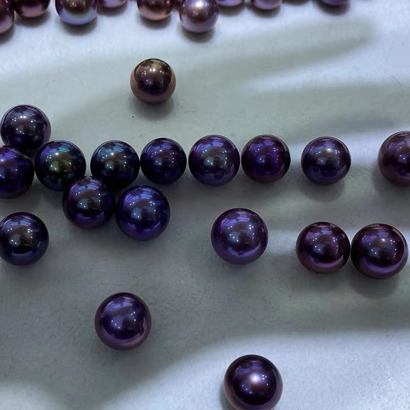 A12.【Live】Demon purple Eddison Pearls Oyster(about 10mm but deep rare colour )